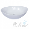 BV105 VITREOUS CHINA ABOVE COUNTER PORCELAIN OVAL VESSEL BATHROOM SINK
